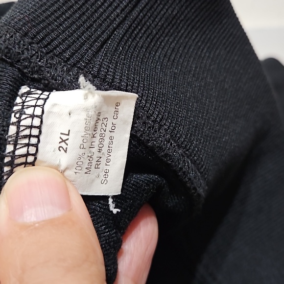 BCG Black Jacket with full zipper, 2XL - Picture 5 of 6